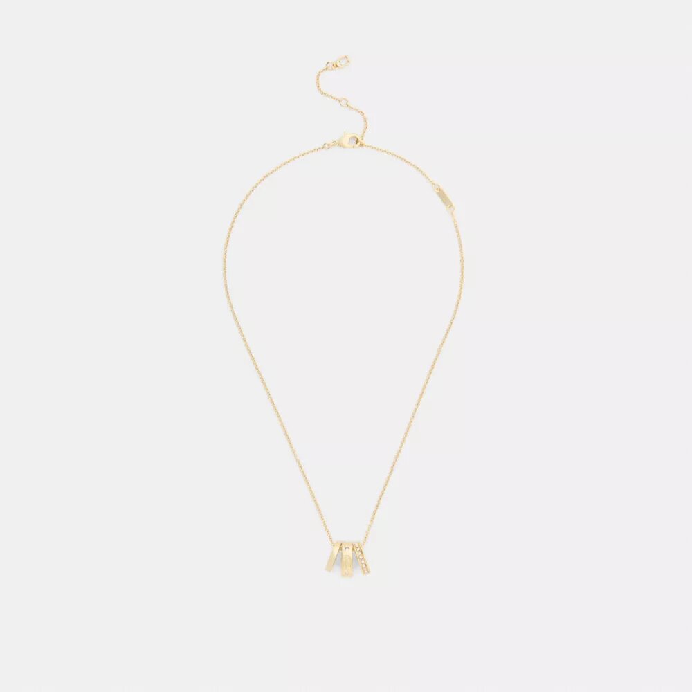 Collar con rondelles en forma de C repetidas