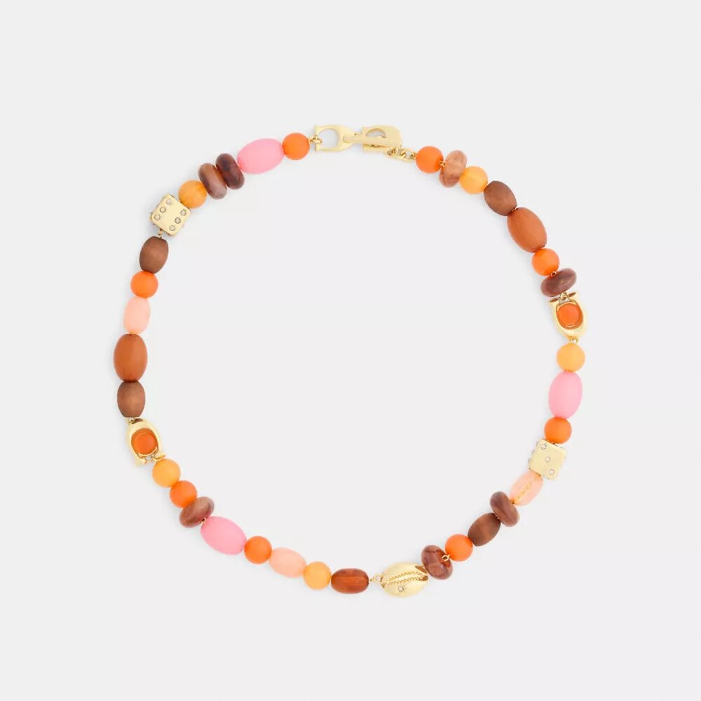 Collar gargantilla con cuentas