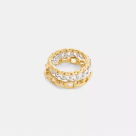 Conjunto de anillos con eslabones
