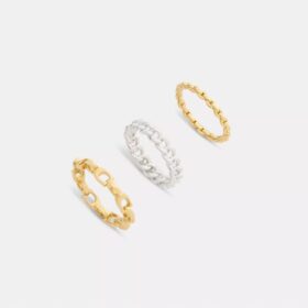 Conjunto de anillos con eslabones