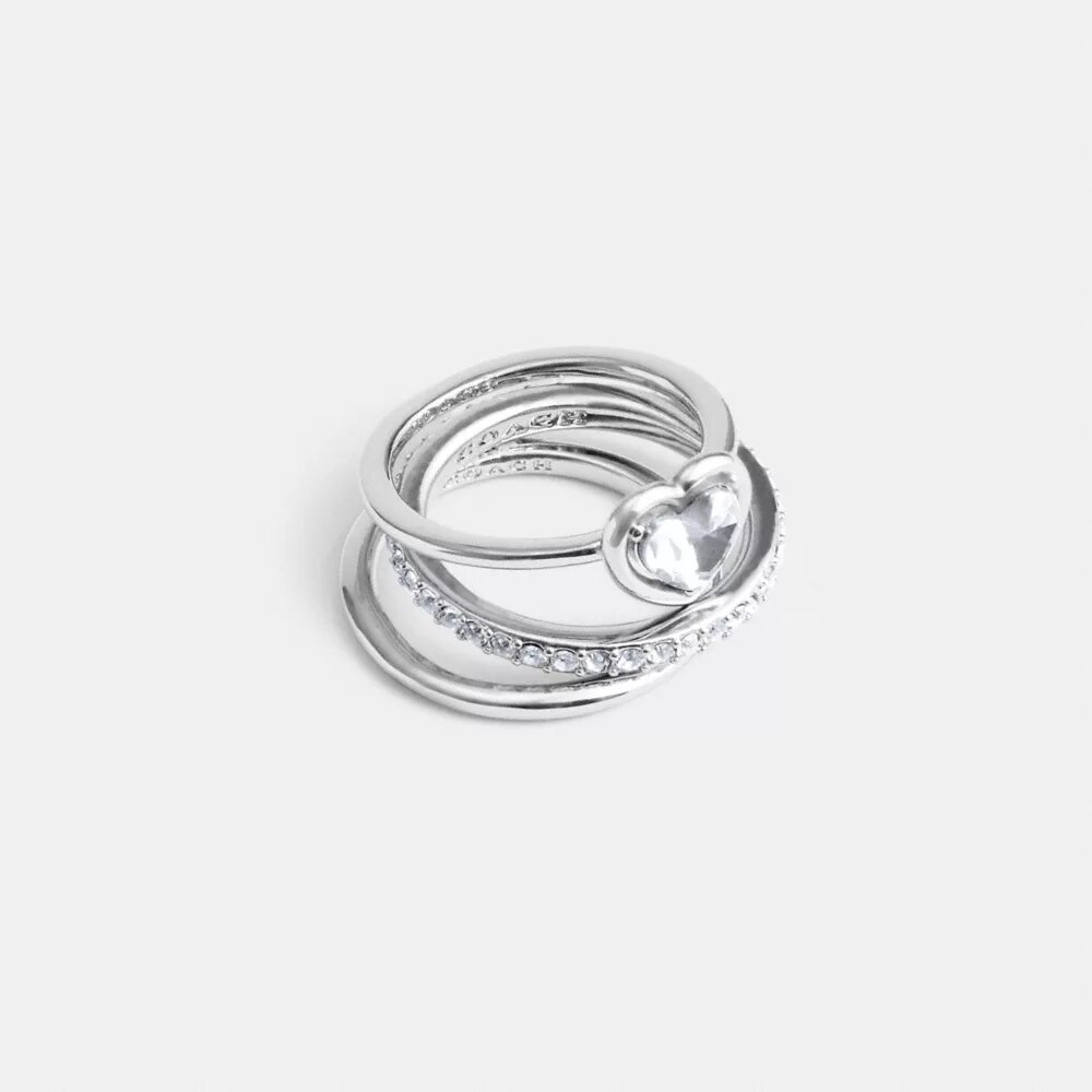 Conjunto de anillos «Halo Heart»