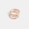 Conjunto de anillos «Halo Tea Rose»