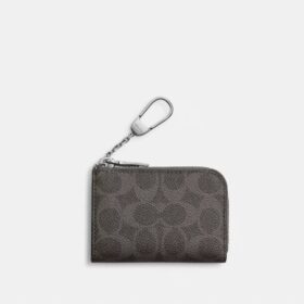 Estuche para llaves con cremallera en L de Signature Canvas