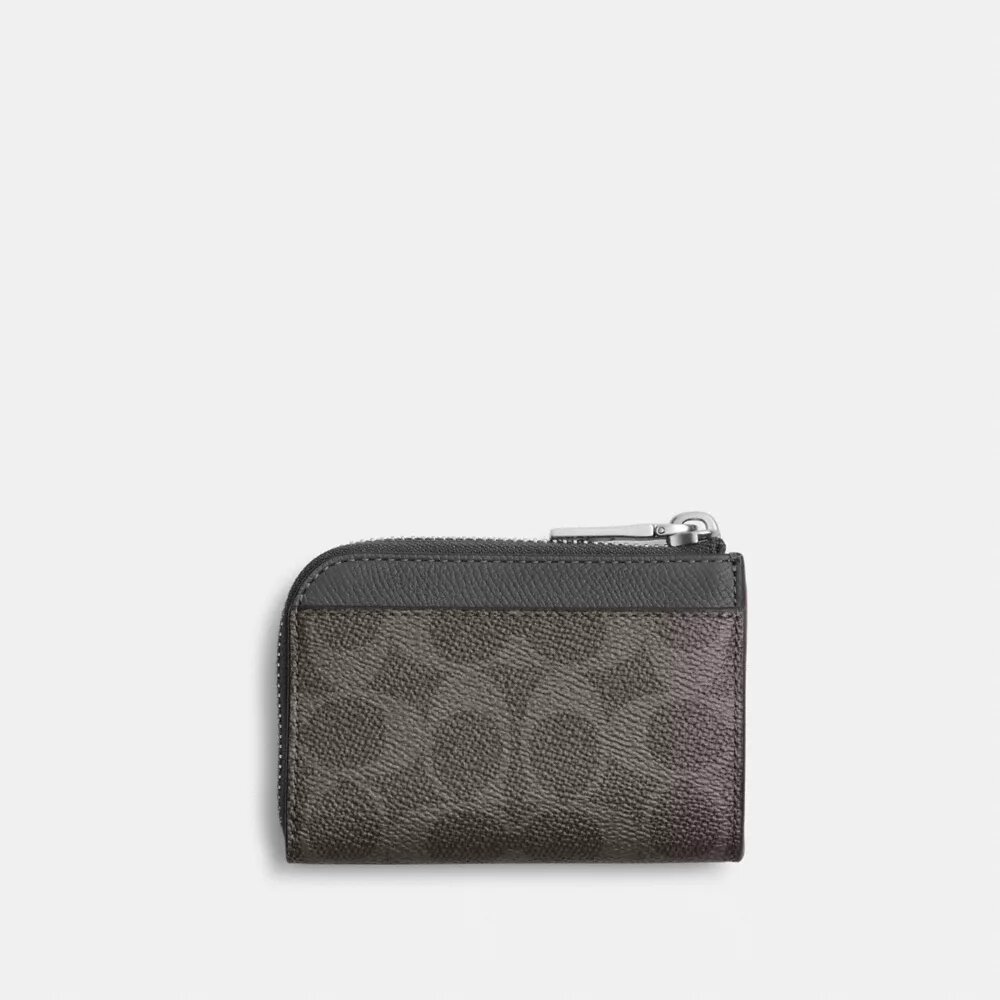 Estuche para llaves con cremallera en L de Signature Canvas