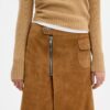Falda midi de ante Heritage