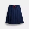 Falda midi plisada de estilo deportivo