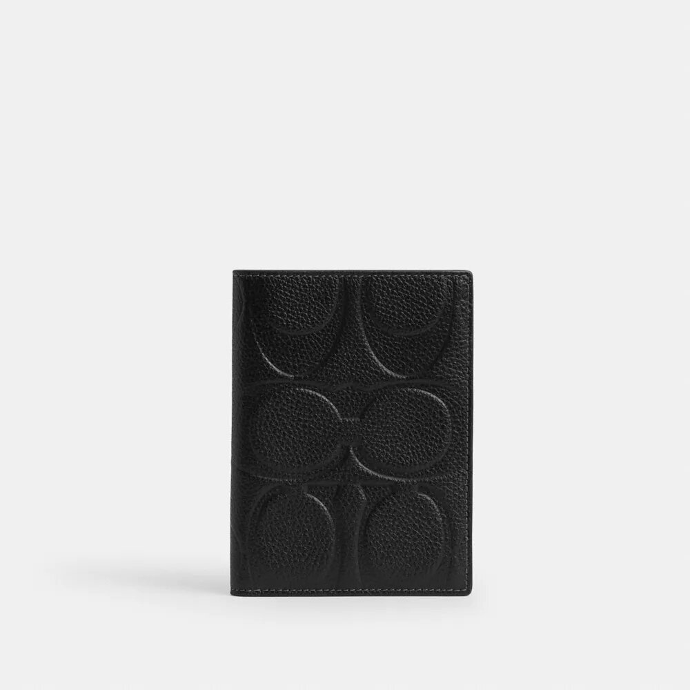 Funda para pasaporte en piel «Maxi Signature»