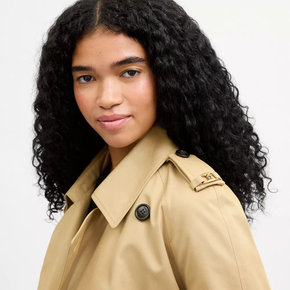 Gabardina de corte holgado