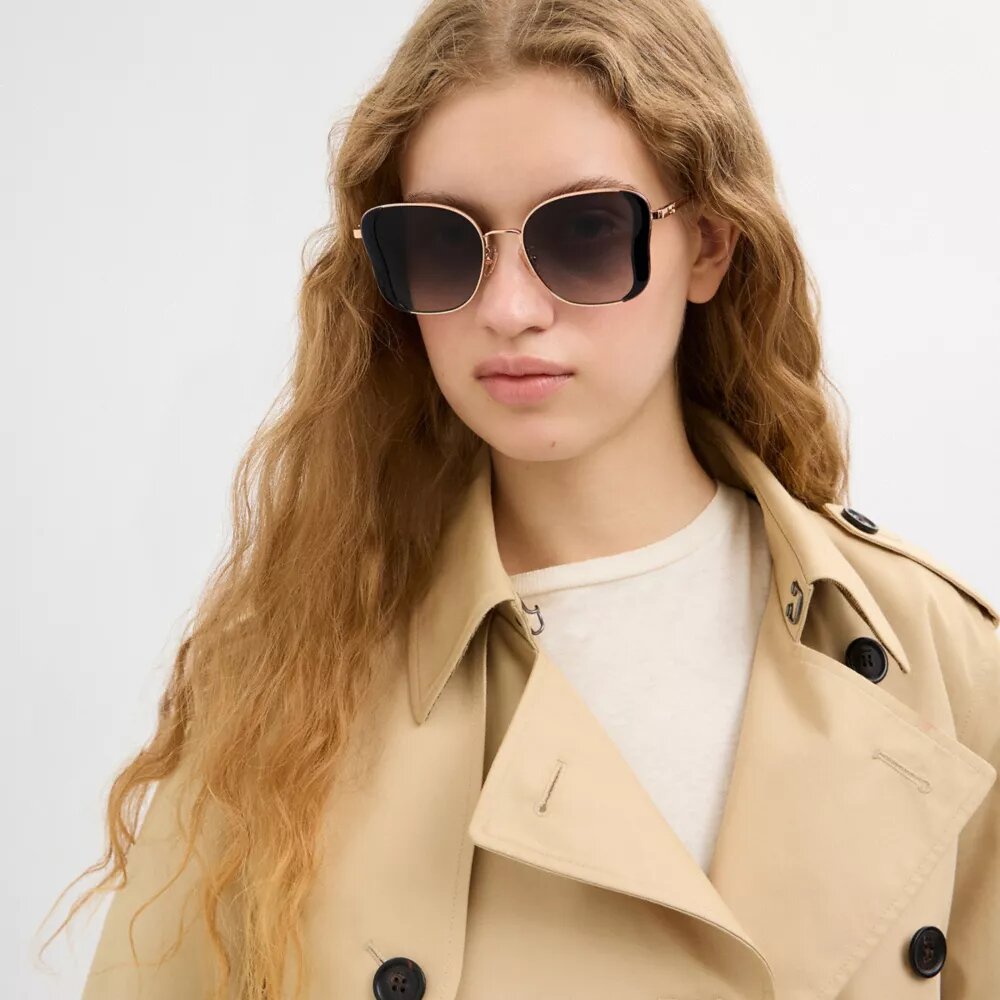 Gafas de sol cuadradas «Butterfly» de metal de C Hardware