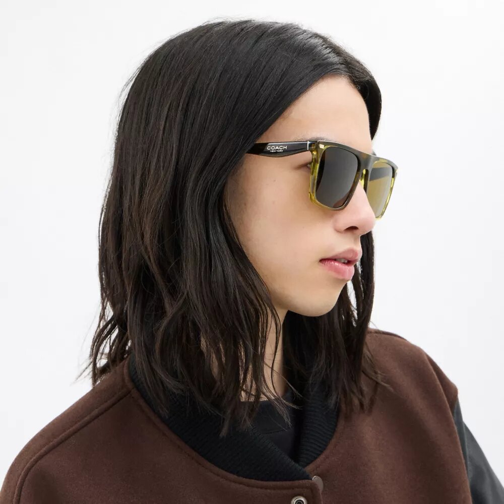 Gafas de sol cuadradas con parte superior plana
