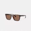 Gafas de sol cuadradas con patillas texturizadas y detalle «C»