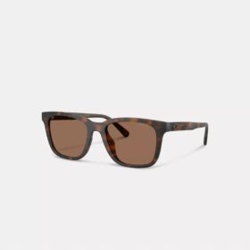 Gafas de sol cuadradas con patillas texturizadas y detalle «C»