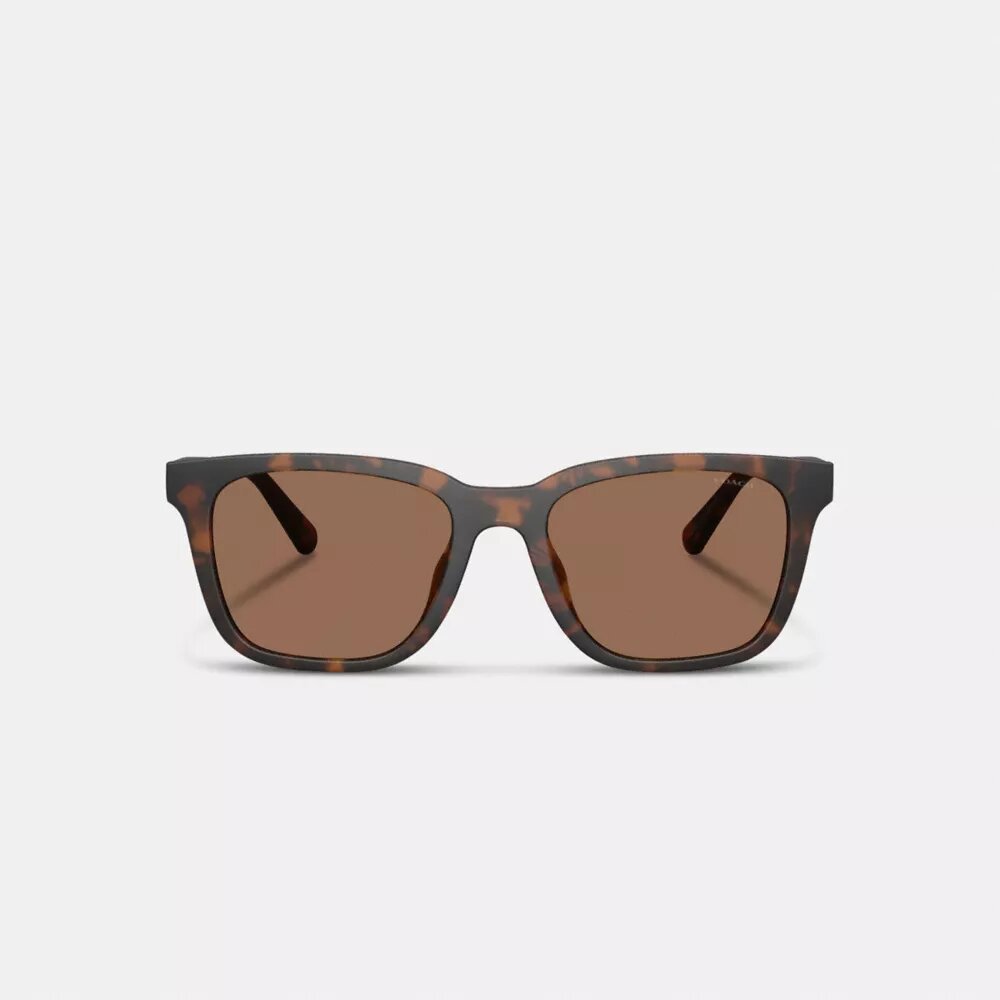 Gafas de sol cuadradas con patillas texturizadas y detalle «C»