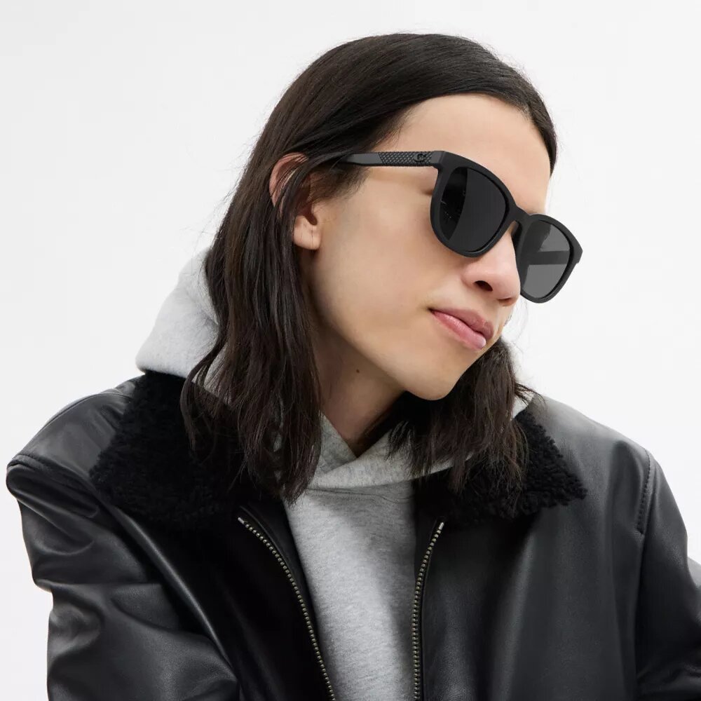 Gafas de sol cuadradas con textura