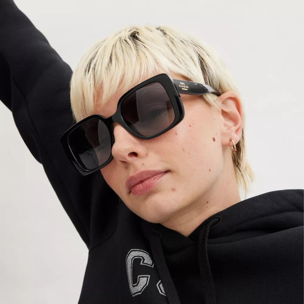 Gafas de sol cuadradas de gran tamaño