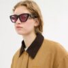Gafas de sol de ojo de gato con detalle «C»