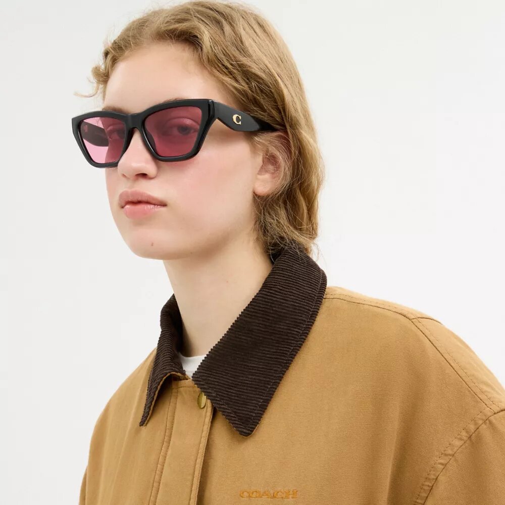 Gafas de sol de ojo de gato con detalle «C»
