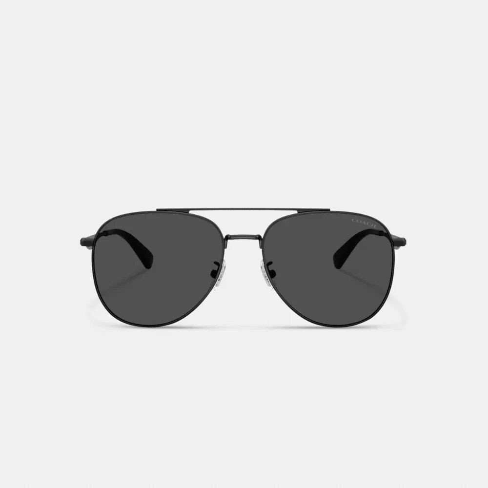 Gafas de sol de piloto con herrajes metálicos en color C