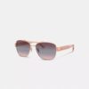 Gafas de sol de piloto estrechas con el característico efecto Ombra