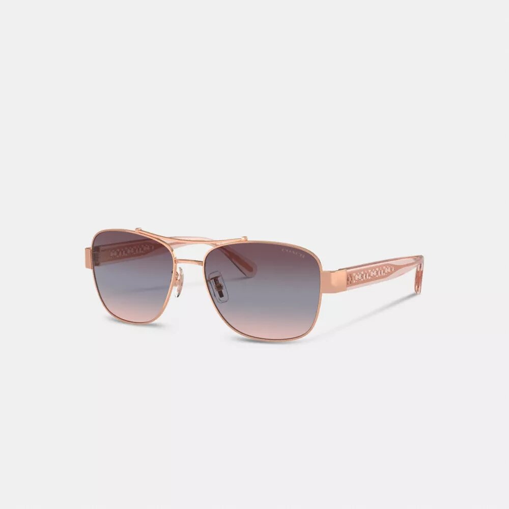 Gafas de sol de piloto estrechas con el característico efecto Ombra