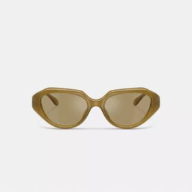 Gafas de sol geométricas con detalles de «C»