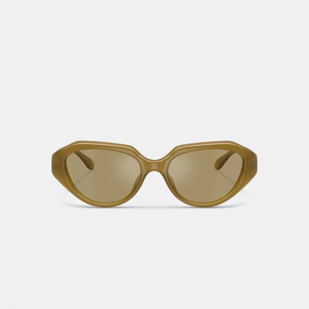 Gafas de sol geométricas con detalles de «C»