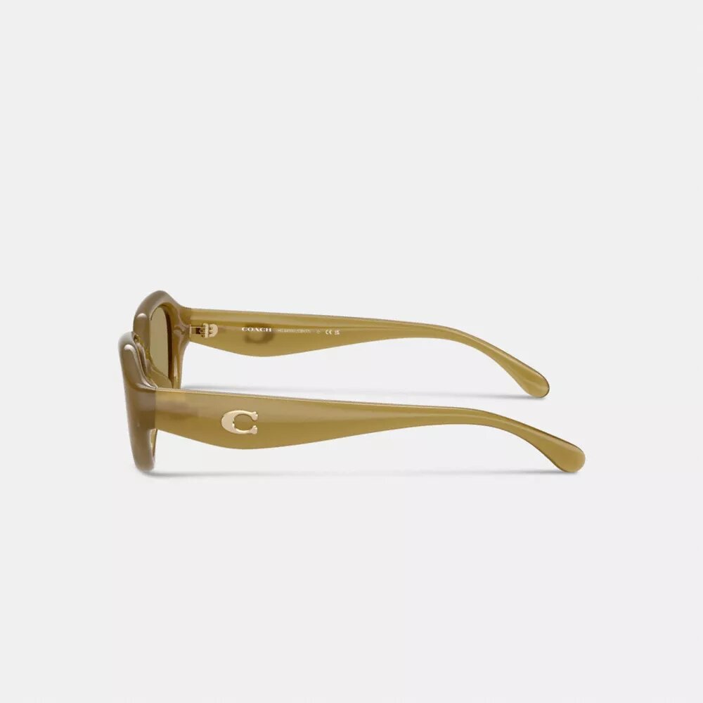 Gafas de sol geométricas con detalles de «C»