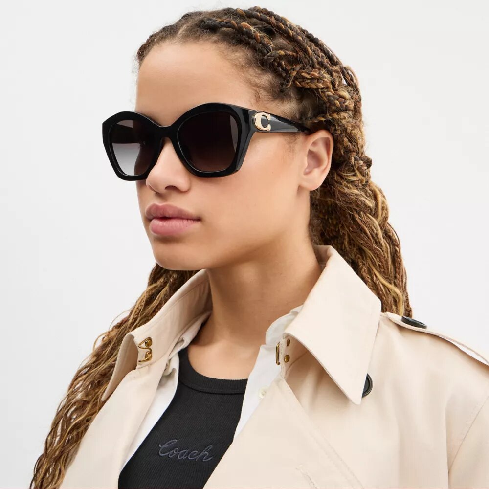 Gafas de sol geométricas extragrandes «Maxi Sculpted C»
