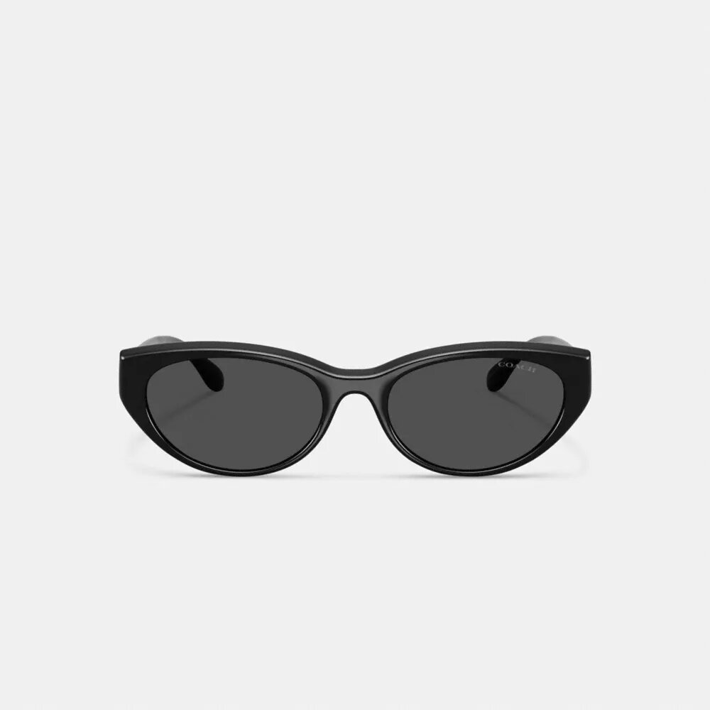 Gafas de sol ovaladas tipo «ojo de gato» con detalles dorados