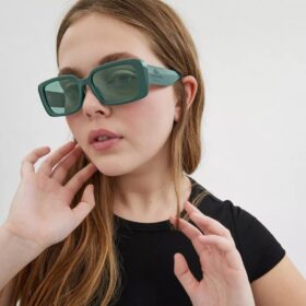Gafas de sol rectangulares estrechas