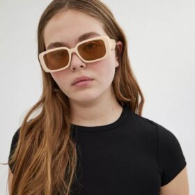 Gafas de sol rectangulares estrechas