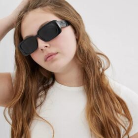 Gafas de sol rectangulares estrechas