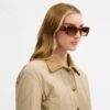 Gafas de sol rectangulares extragrandes «Maxi Sculpted C»