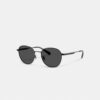 Gafas de sol redondas con etiqueta metálica