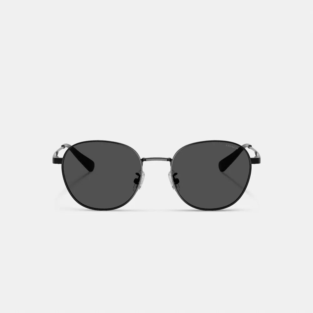 Gafas de sol redondas con etiqueta metálica