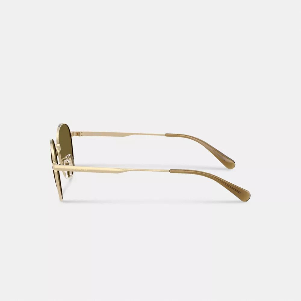 Gafas de sol redondas con etiqueta metálica