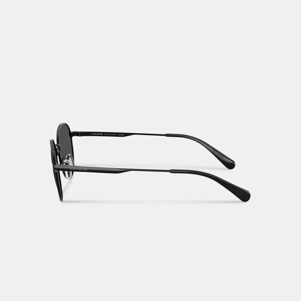 Gafas de sol redondas con etiqueta metálica