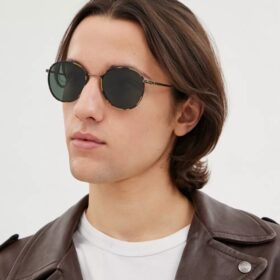 Gafas de sol redondas Windsor de metal