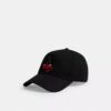 Gorra de béisbol con cerezas bordadas
