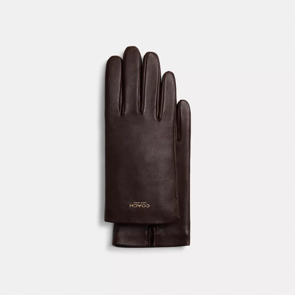 Guantes técnicos de piel para mujer