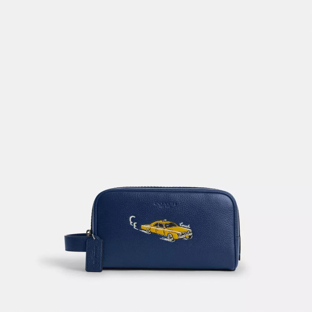 Kit de viaje pequeño con estampado de coches