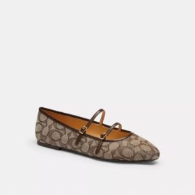 Merceditas con doble hebilla en jacquard exclusivo