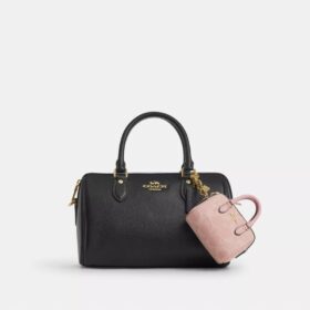 Mini colgante para bolsos Rowan en denim exclusivo