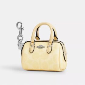 Mini colgante para bolsos Rowan en Signature Canvas