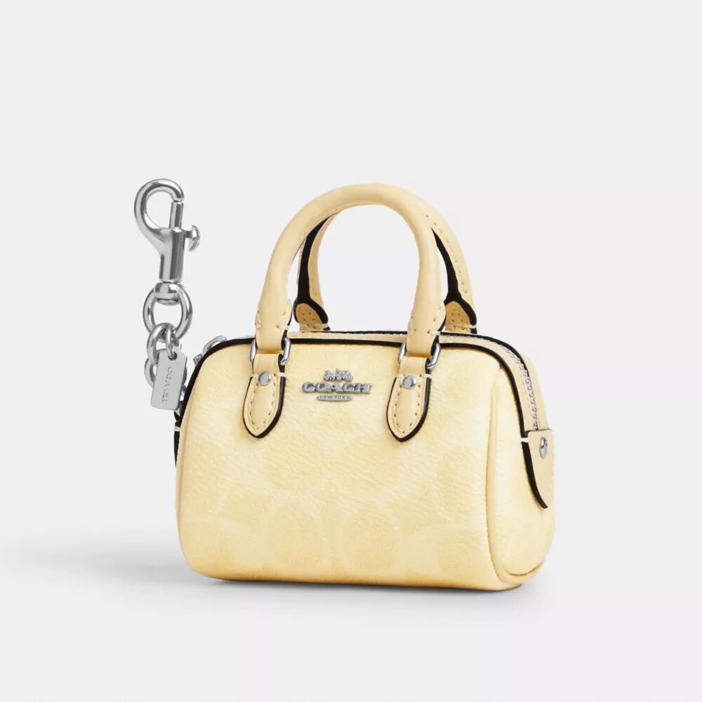 Mini colgante para bolsos Rowan en Signature Canvas