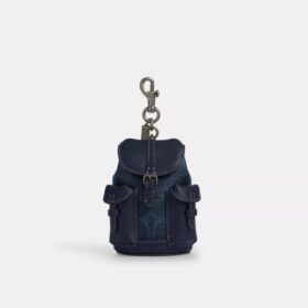 Mini colgante para mochila Warner en Signature Canvas