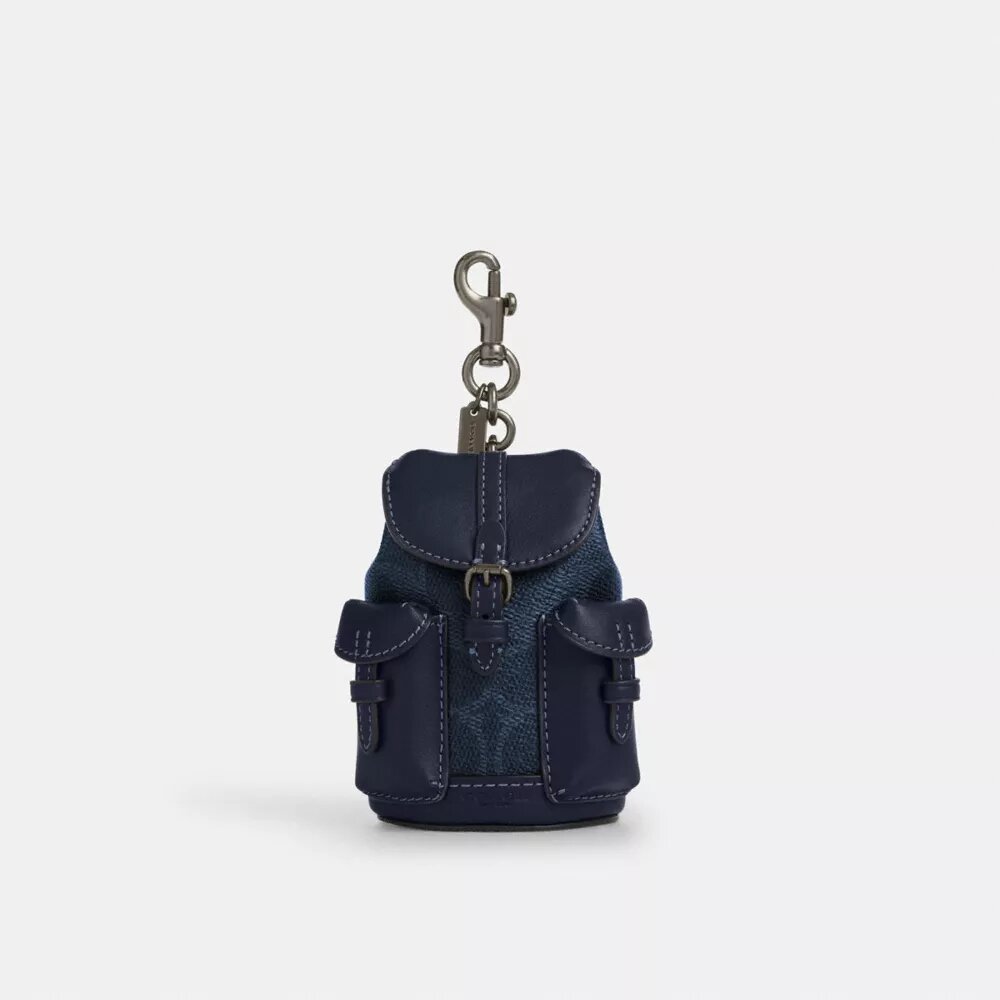 Mini colgante para mochila Warner en Signature Canvas