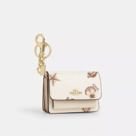 Mini colgantes para bolsos Klare con estampado de conchas