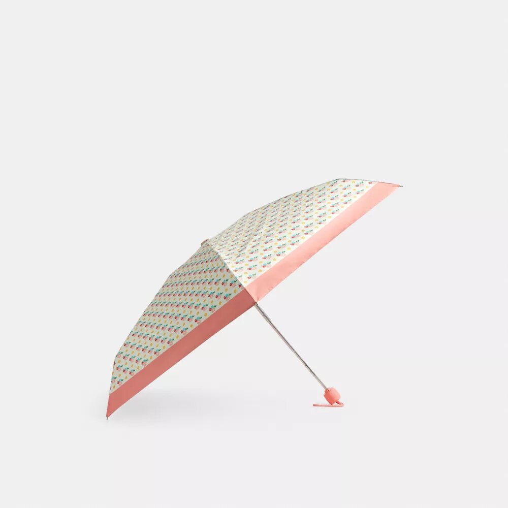Mini paraguas con protección UV y estampado floral
