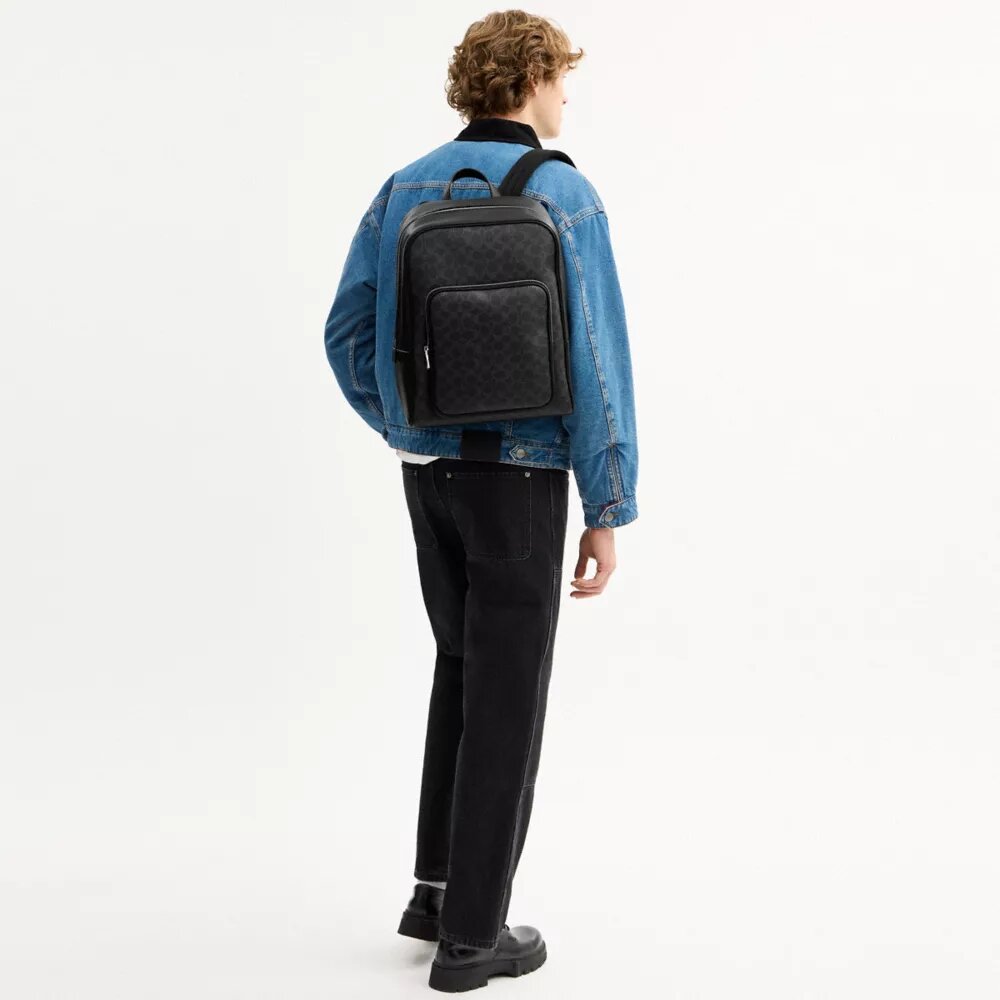 Mochila Aiden en Signature Canvas